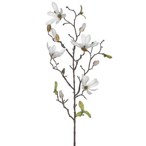 Ветка Магнолии Patricia 75 см белая Edelman фото 4
