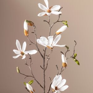 Ветка Магнолии Patricia 75 см белая Edelman фото 3