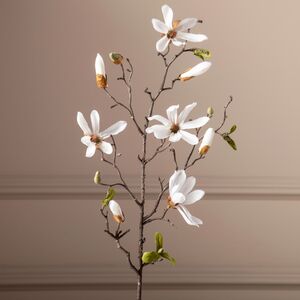 Ветка Магнолии Patricia 75 см белая Edelman фото 2