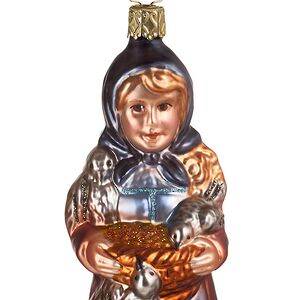 Стеклянная елочная игрушка Золушка 15 см Inge Glas фото 2