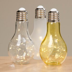 Декоративный стеклянный светильник Лампочка Эдисона 19 см прозрачный, на батарейках Boltze фото 2