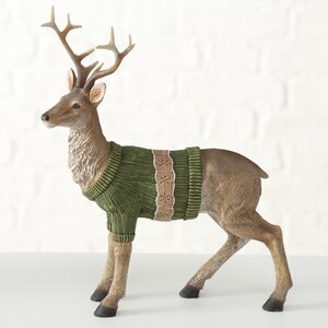 Декоративная фигурка Олень Троно в свитере 26 см Boltze фото 1