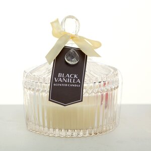 Ароматическая свеча в вазе Кирстин - Black Vanilla 10 см Boltze фото 2