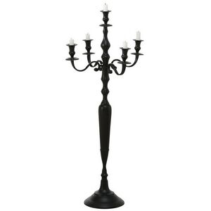 Подсвечник-канделябр на 5 свечей Victoria 105 см черный Boltze фото 5