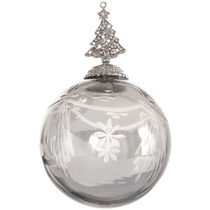 Винтажный елочный шар Ар Нуво - Елочка 16*10 см прозрачный, стекло Boltze фото 1