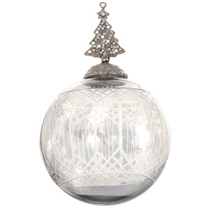 Винтажный елочный шар Ар Нуво - Елочка 16*10 см прозрачный, стекло Boltze фото 2
