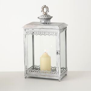 Набор подсвечников - фонарей Берр-ле-Альп 35 и 45 см, 2 шт, металл Boltze фото 3