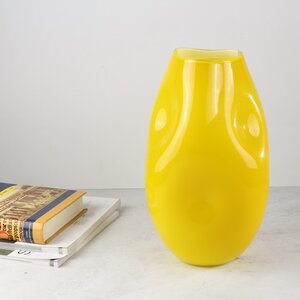 Декоративная ваза Альбиора 29 см желтая EDG фото 2