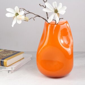 Декоративная ваза Альбиора 23 см мандариновая