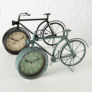 Настольные часы Велосипед Ретро 39*24 см, голубые Boltze фото 5