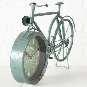 Настольные часы Велосипед Ретро 39*24 см, голубые Boltze фото 4