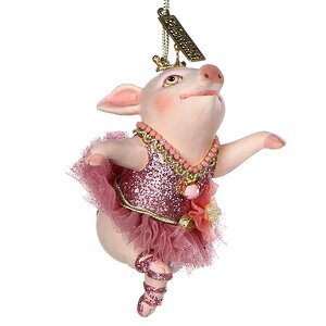 Елочное украшение Свинка - Балеринка-2 11*8 см, подвеска Katherine’s Collection фото 1