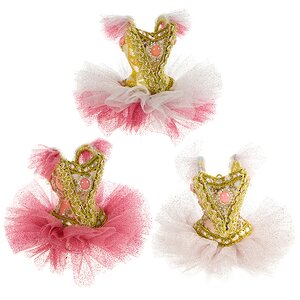 Элитная елочная игрушка Платье балерины Жозефины 10 см розовое, подвеска Katherine’s Collection фото 2