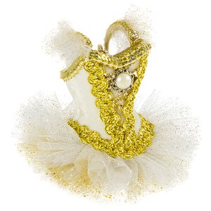 Элитная елочная игрушка Платье балерины Антуанетты 10 см, подвеска Katherine’s Collection фото 1