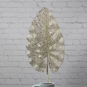 Декоративная ветка Сверкающий лист Филодендрона 78 см, шампань Hogewoning фото 1