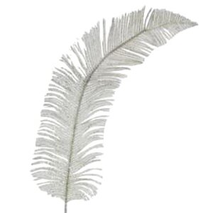 Декоративный лист Сверкающий Робелен 78 см, белый Hogewoning фото 1