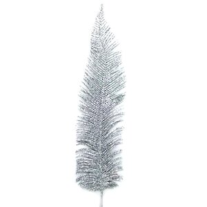 Декоративный лист Сверкающий Робелен 78 см, серебряный Hogewoning фото 1