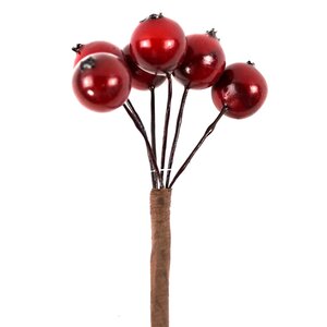 Декоративные ягоды Шиповника для букетов 6 шт*50 см бордовые Hogewoning фото 1