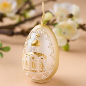 Пасхальная свеча Церковь 6 см Омский Свечной фото 2