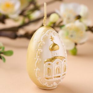 Пасхальная свеча Церковь 6 см Омский Свечной фото 3