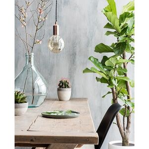 Стеклянная ретро лампа Карамельный шар Е27 13 см Edelman фото 2