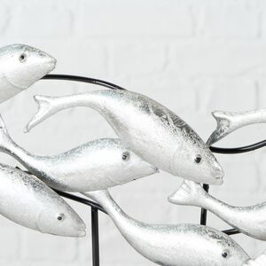 Декоративная скульптура Серебристые Сардины 44*32 см Boltze фото 4