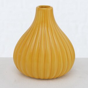 Керамическая вазочка Вильма 12 см желтая Boltze фото 1