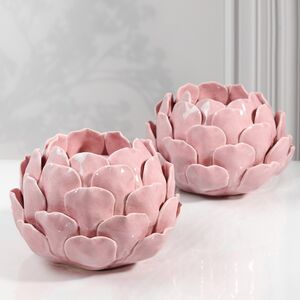 Керамический подсвечник Carciofo 9 см нежно-розовый Boltze фото 3