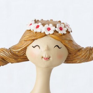 Декоративная статуэтка Девушка с цветами Альма-Роуз 16 см Boltze фото 4