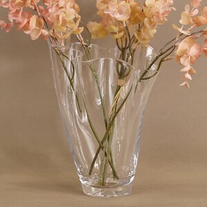 Декоративная ваза Via Drappo 22 см прозрачная EDG фото 3