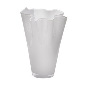 Декоративная ваза Via Drappo 22 см белая EDG фото 4