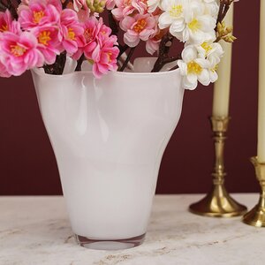 Декоративная ваза Via Drappo 22 см белая EDG фото 2
