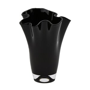 Декоративная ваза Via Drappo 22 см черная EDG фото 3
