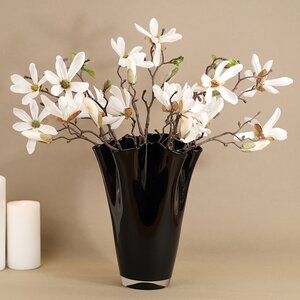 Декоративная ваза Via Drappo 22 см черная EDG фото 2