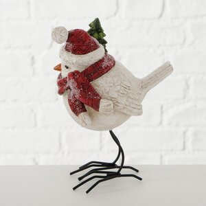 Новогодняя фигурка Птичка Альба в красном шарфе 16 см Boltze фото 3