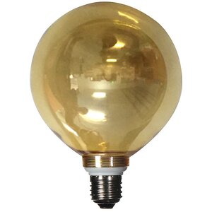 Стеклянная ретро лампа Карамельный шар Е27 13 см