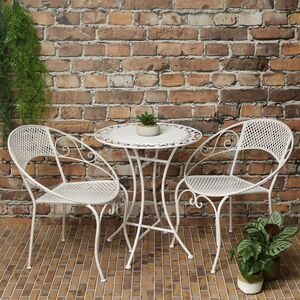 Металлический стул-кресло Триббиани 76*66*57 см, белый Edelman фото 4