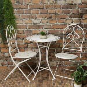 Садовый столик Ферарра 70*60 см, белый Edelman фото 7