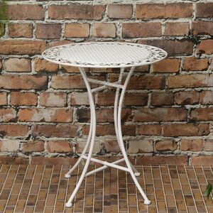 Садовый столик Ферарра 70*60 см, белый Edelman фото 3