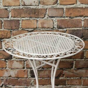 Садовый столик Ферарра 70*60 см, белый Edelman фото 2