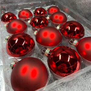 Набор стеклянных шаров Blanchett - Classic Ruby, 5-7 см, 26 шт Edelman (Эдельман) фото 2