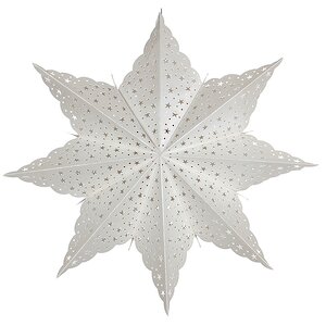 Объемная звезда из бумаги 68 см белая Edelman фото 1