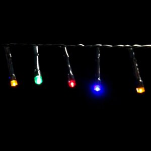 Светодиодная гирлянда на батарейках Luca Snake 7.4 м, 370 разноцветных LED, зеленый ПВХ, IP44 Edelman фото 3