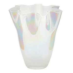 Декоративная ваза Via Drappo 25 см белая EDG фото 4