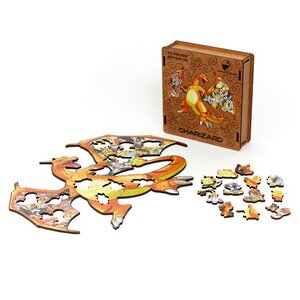 Деревянный пазл Дракон - Чаризард 29*23 см, 70 элементов Active Puzzles фото 3