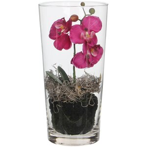 Искусственный цветок в кашпо Орхидея Royal Lilac 30 см