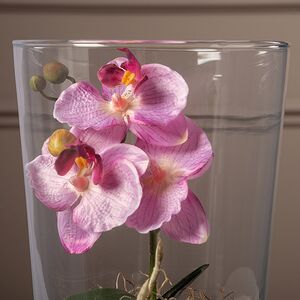 Искусственный цветок в кашпо Орхидея Royal Rosea 30 см Edelman фото 3