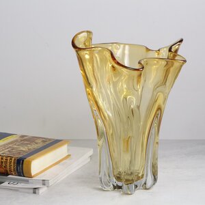 Декоративная ваза Эрменария 27 см янтарная EDG фото 2