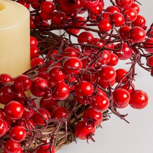 Венок для свечи с ягодами Adelrendy 40 см Edelman фото 2