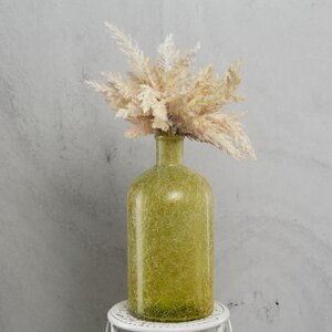 Декоративная бутылка ваза Феличе 28 см желтая Edelman фото 1